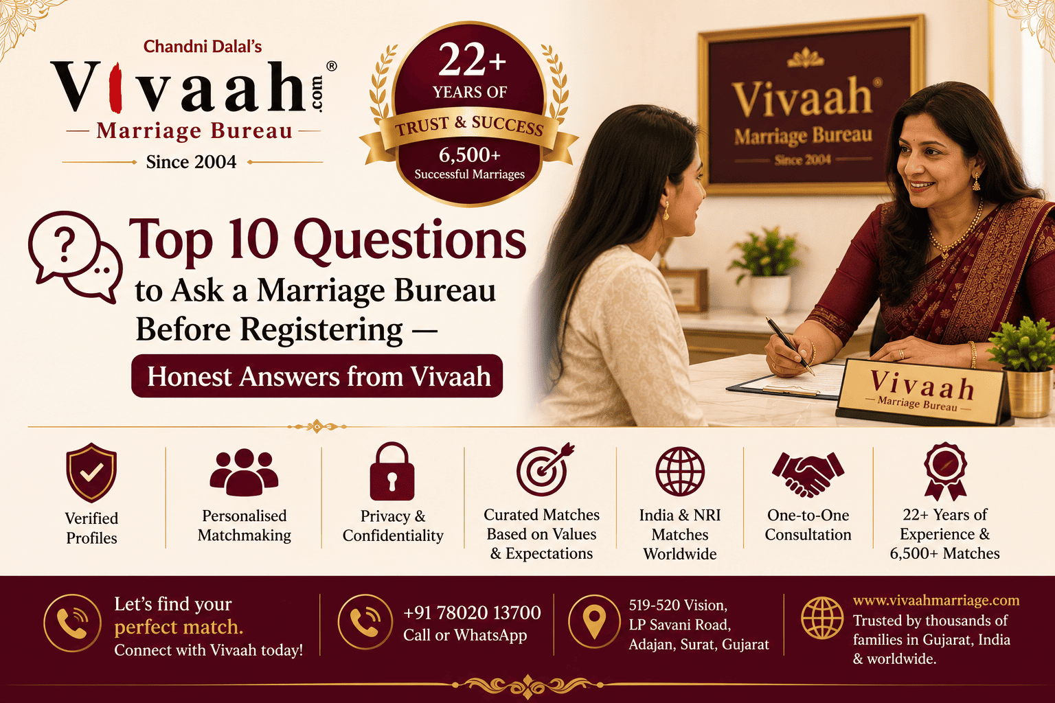 questions to ask marriage bureau before registering